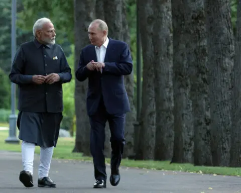India's Modi on visit to Moscow appreciates 'dear friend' Putin