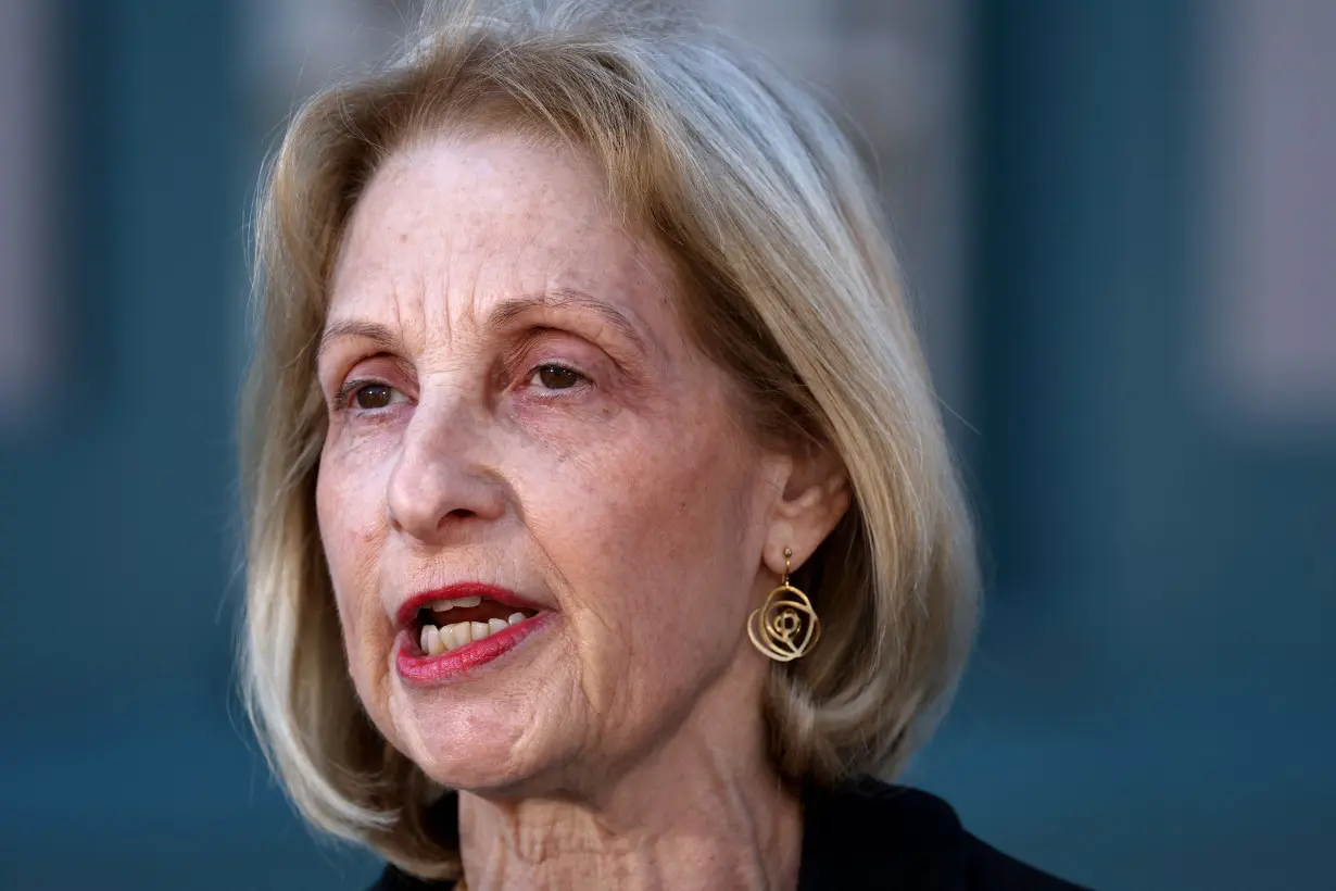 Newly appointed Australian envoy for antisemitism Jillian Segal speaks during a media conference in Sydney on October 9, 2023.