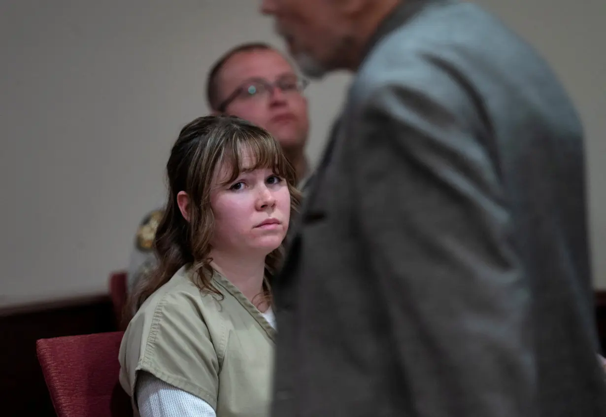 FILE PHOTO: Hannah Gutierrez-Reed, the former armorer at the movie Rust, attends her sentencing hearing at First District Court, in Santa Fe