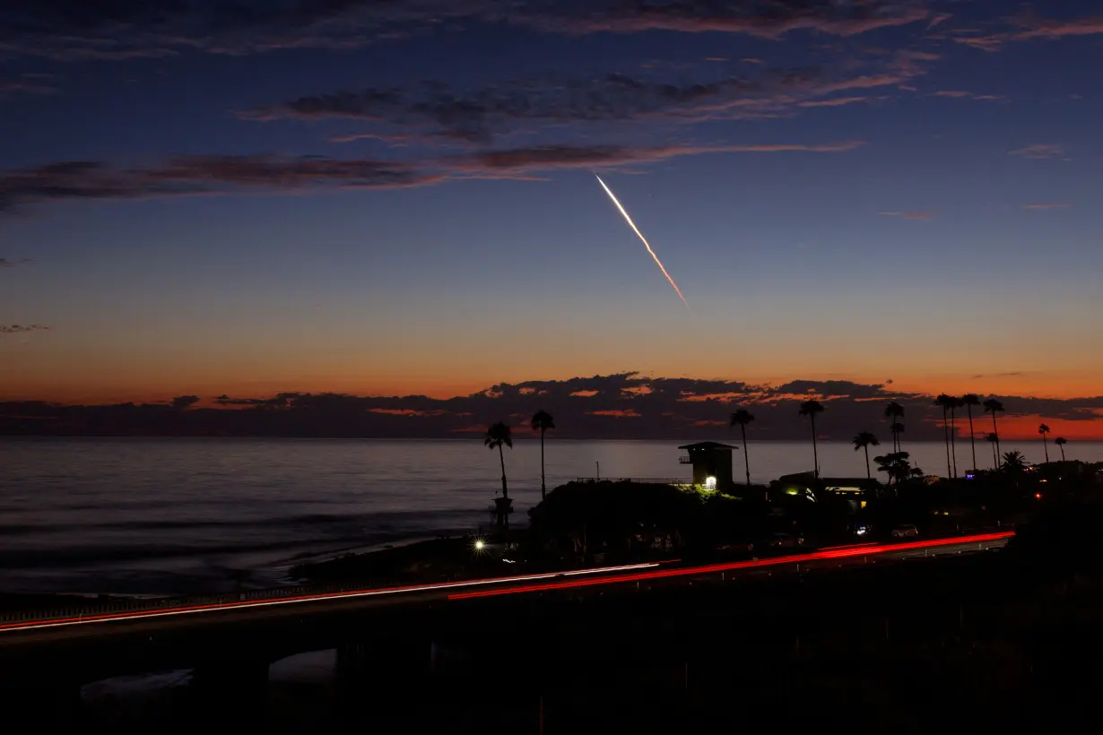 SpaceX twilight launch from California