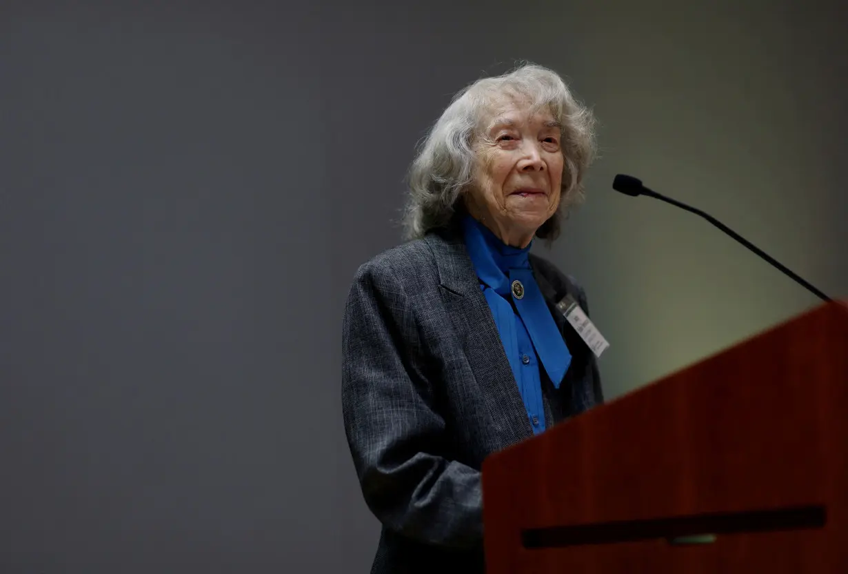 FILE PHOTO: Reception honoring U.S. Circuit Judge Pauline Newman of the U.S. Court of Appeals for the Federal Circuit in Virginia