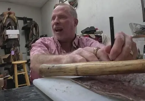 How a blind leatherworker revives old cowboy boots entirely by touch