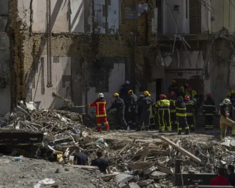 Ukraine mourns as rescuers search the rubble of a Kyiv children's hospital struck by a missile