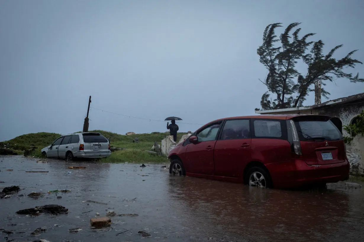 FILE PHOTO: Hurricane Beryl approaches Jamaica