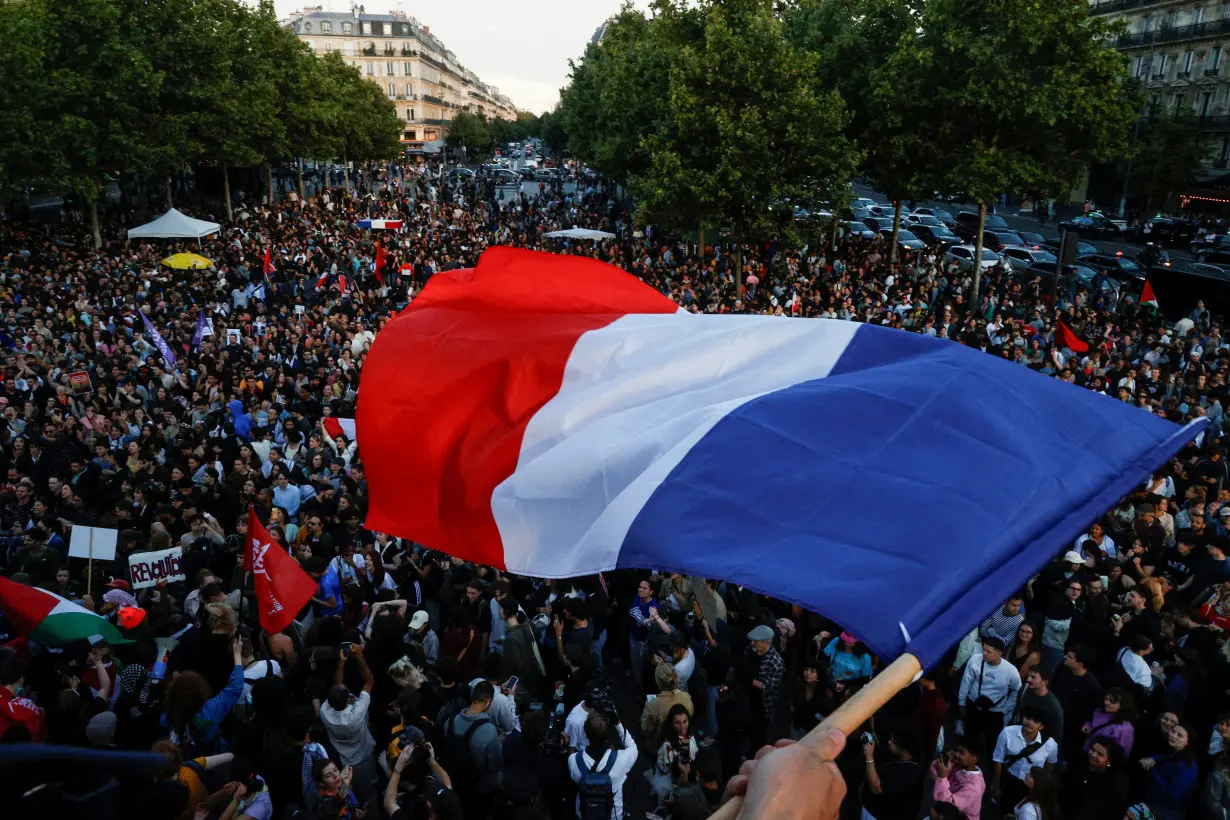 FILE PHOTO: Reaction in Paris to the second round results of the 2024 French legislative elections