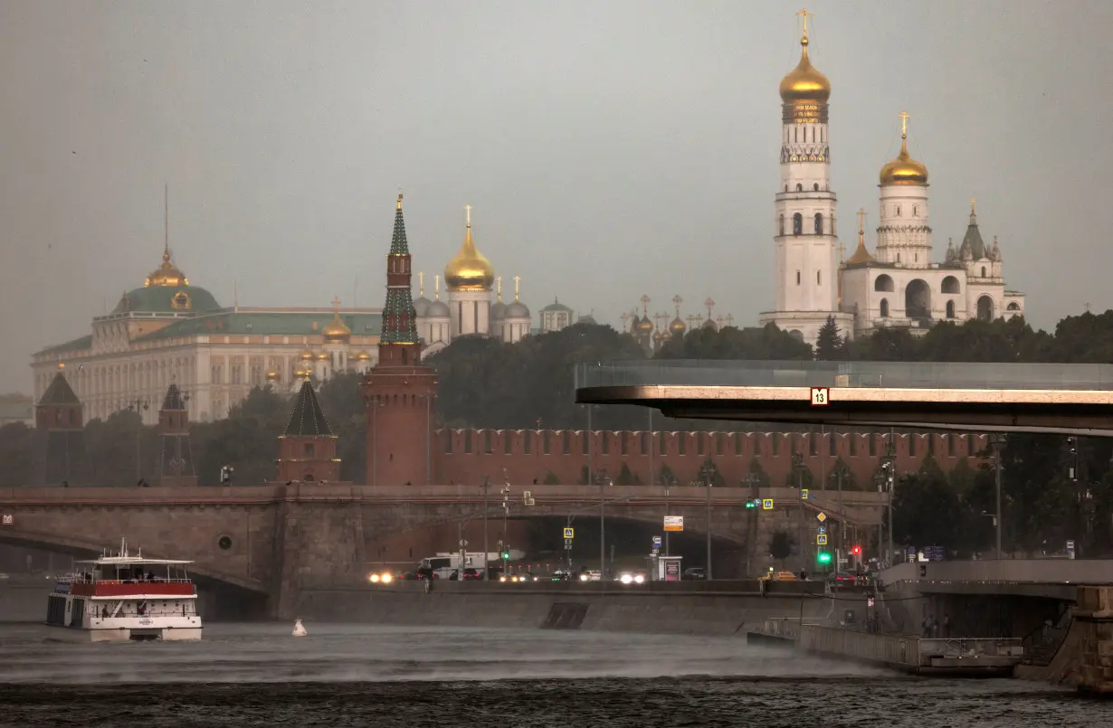 Stormy weather in Moscow.