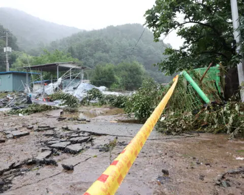Rains pound South Korea causing landslides, bullet trains slowed