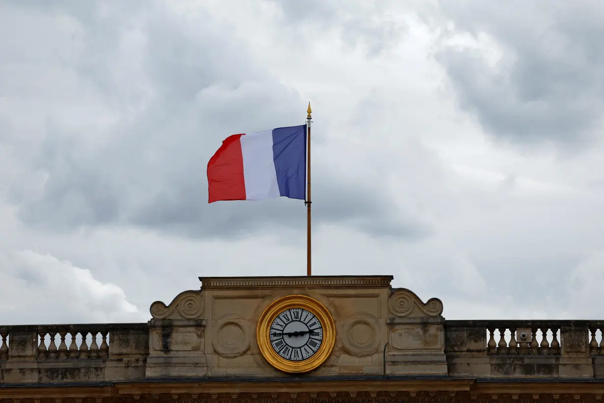 Newly-elected lawmakers make entry to the National Assembly in Paris