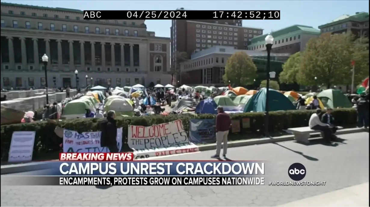 From the ’60s till now, TV news coverage of large-scale university protests doesn’t look so different