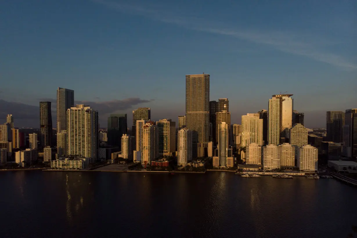 A view of the Brickell neighborhood, known as the financial district, in Miami