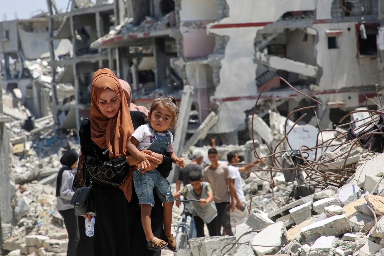 Scenes of destruction amid Israel-Hamas conflict, in Khan Younis in the southern Gaza Strip