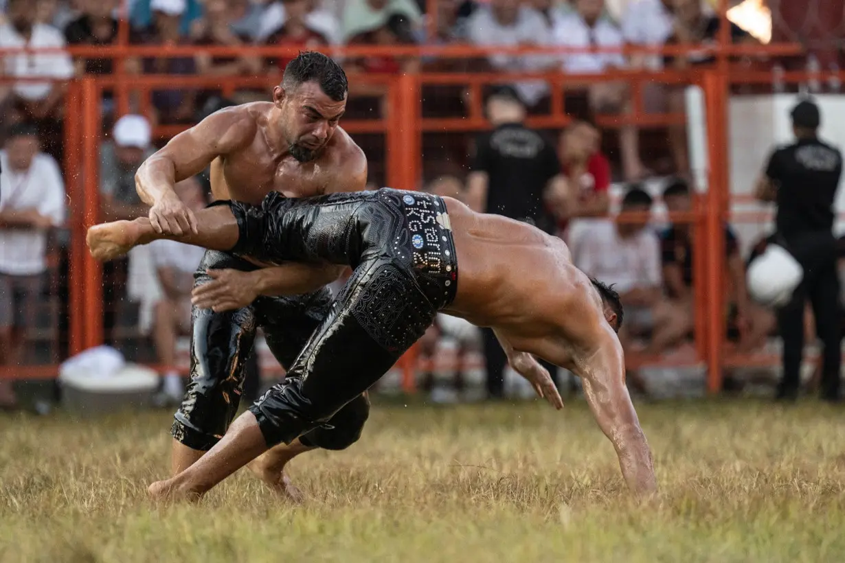 Chiseled gladiators, tight leather pants, and copious amounts of olive oil: Inside Turkey's ancient oil wrestling festival