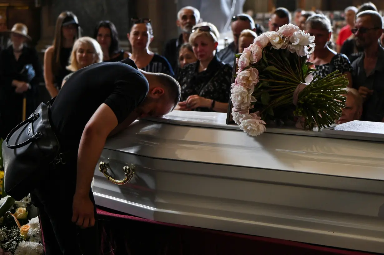 Funeral of the killed doctor Svitlana Lukianchuk in Lviv