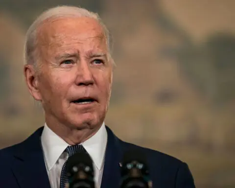 Biden takes on a rare challenge: a solo news conference