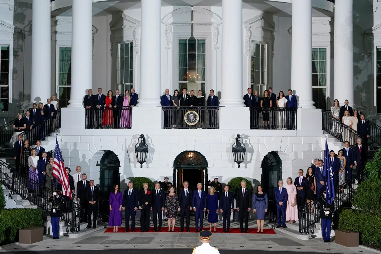 Dinner for NATO allies and partners at the White House during NATO's 75th anniversary summit in Washington