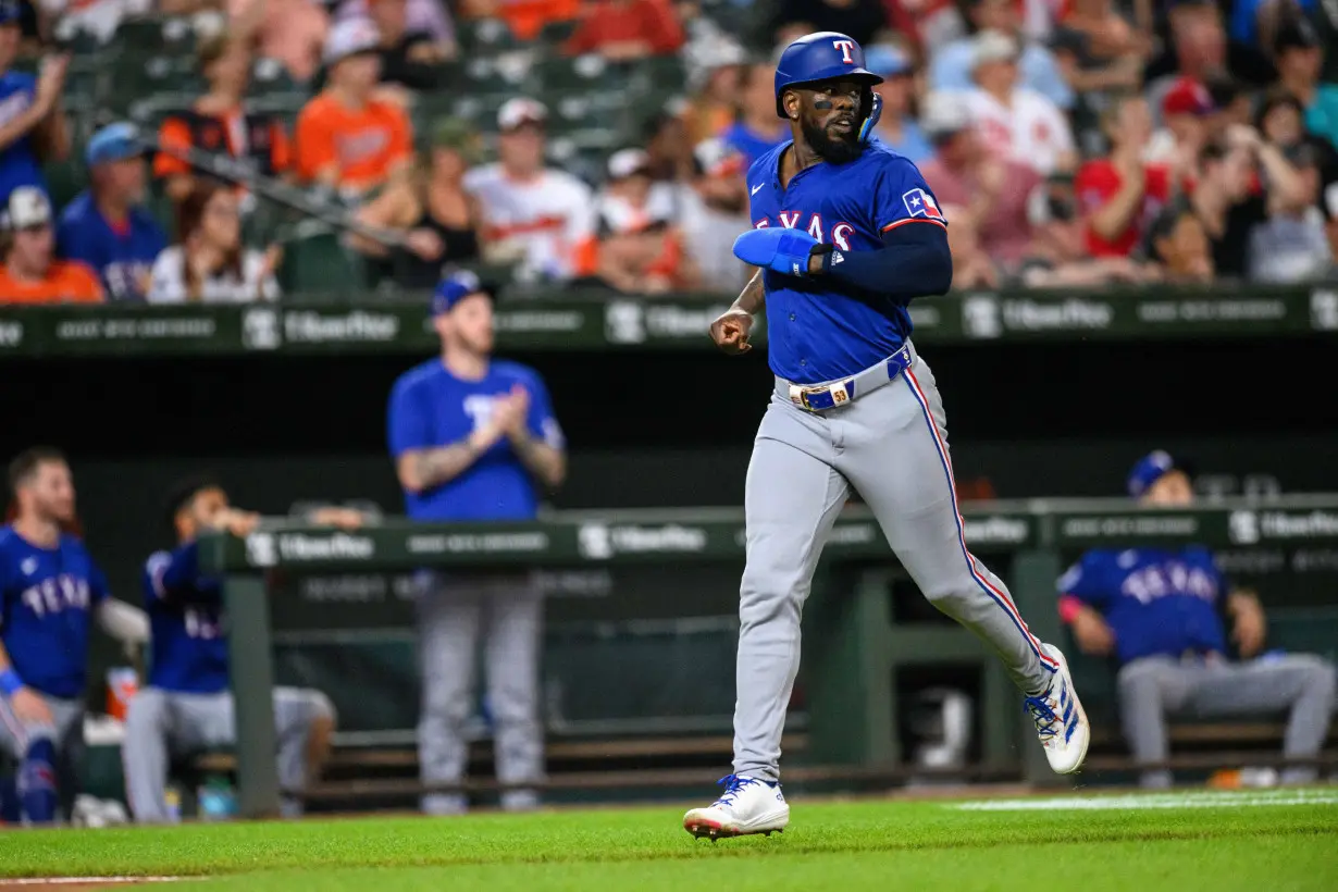 MLB: Texas Rangers at Baltimore Orioles