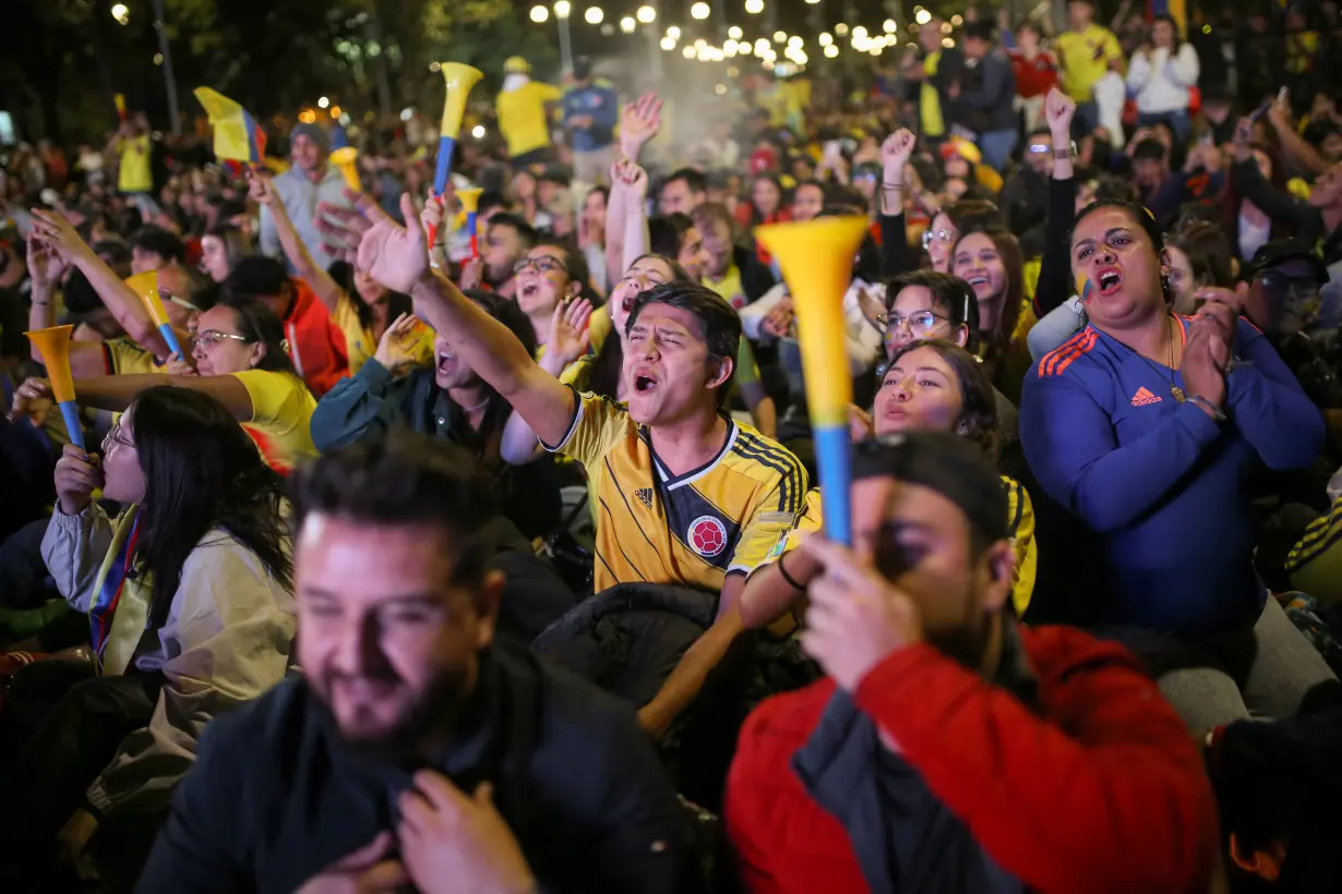 Colombians react to Copa America semi-final in Bogota