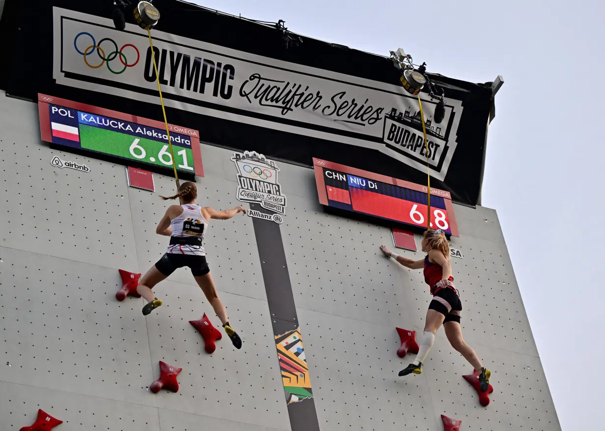 FILE PHOTO: Olympic Qualifier Series 2024 Budapest - Climbing