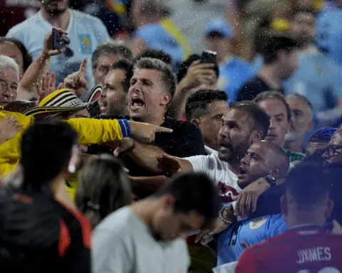 Darwin Núñez, Uruguay teammates enter stands as fans fight after Copa America loss to Colombia