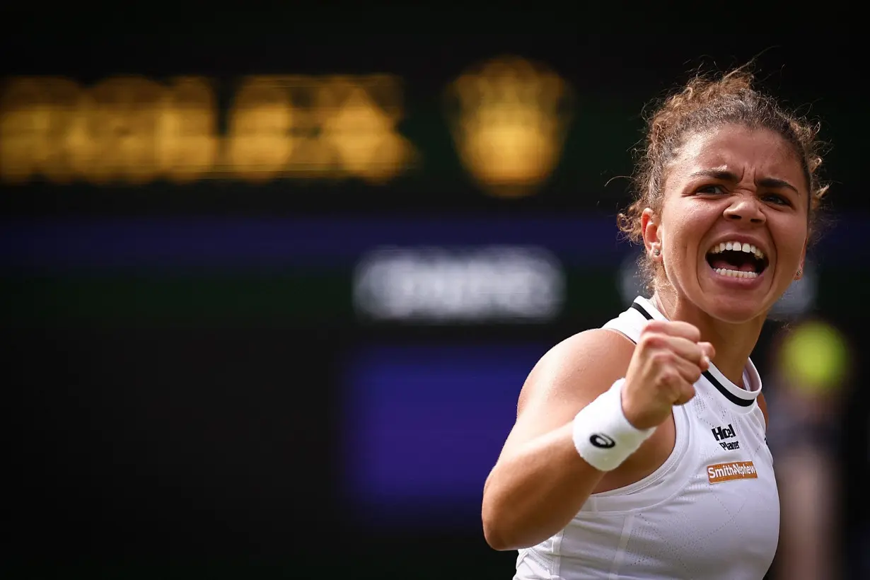 'This match I will remember forever': Jasmine Paolini reaches Wimbledon final after winning three-set epic over Donna Vekić