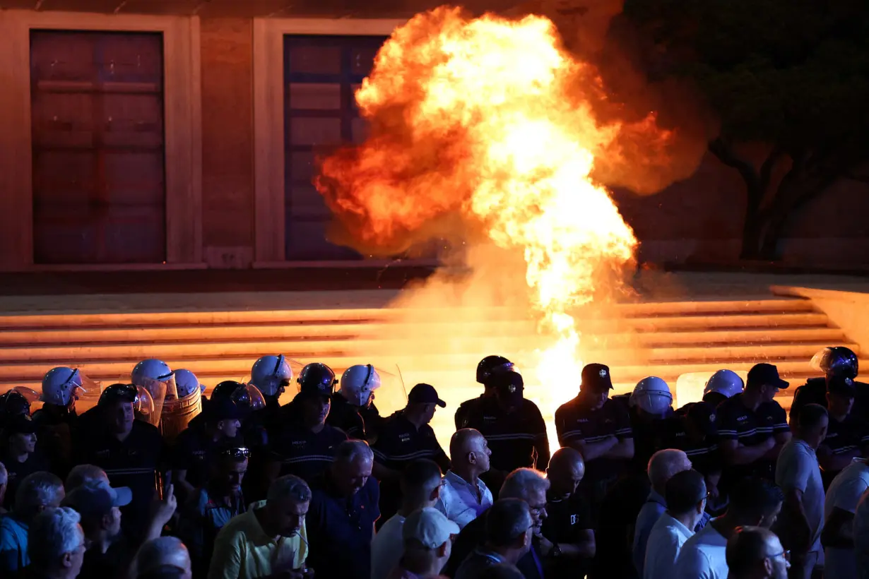 Anti-government protest in Tirana