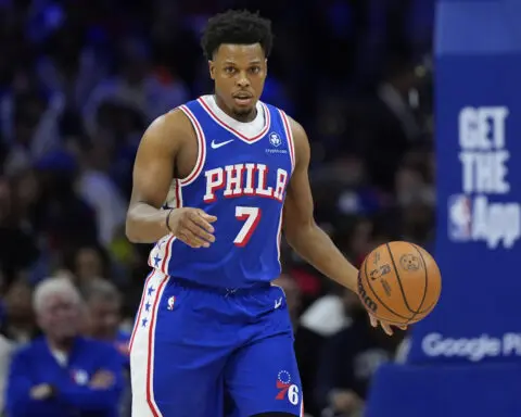 Veteran guard Kyle Lowry says he's re-signing with his hometown Philadelphia 76ers