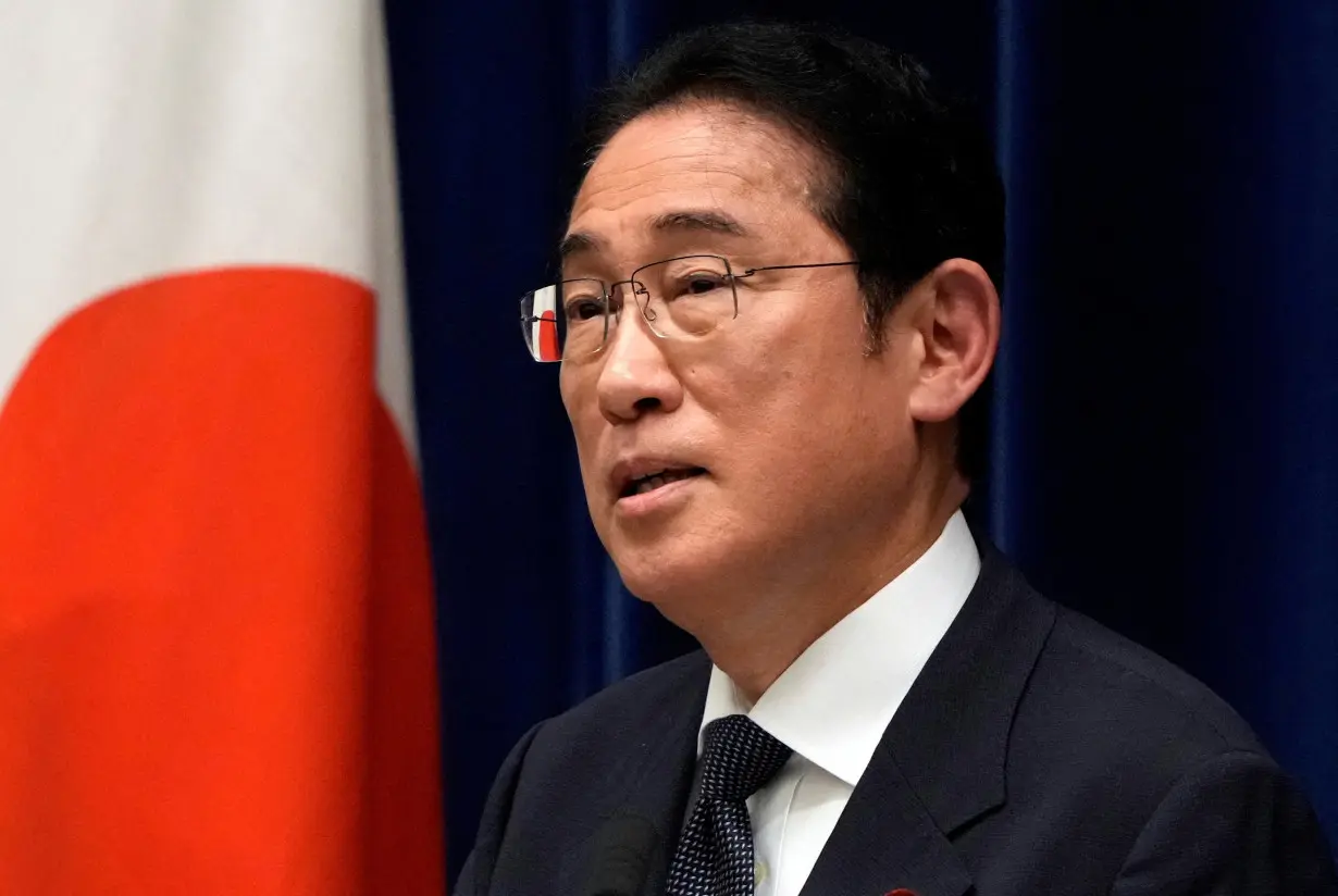 FILE PHOTO: Press Conference by Japan's Prime Minister Fumio Kishida