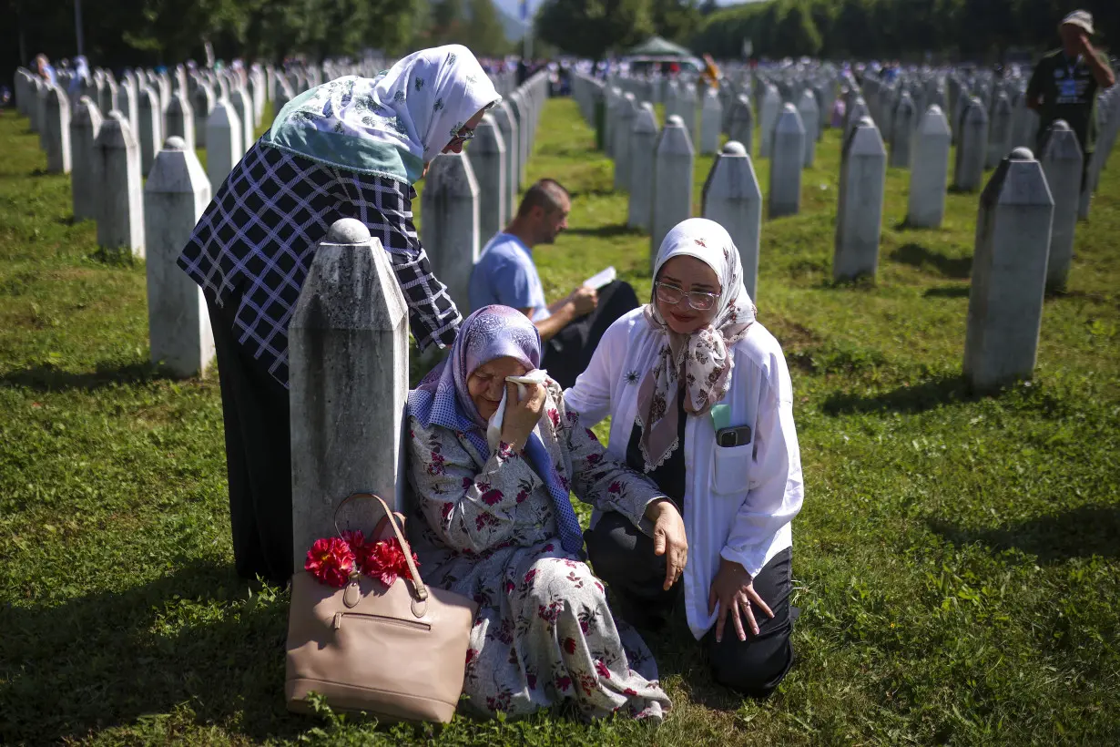 APTOPIX Bosnia Srebrenica Anniversary