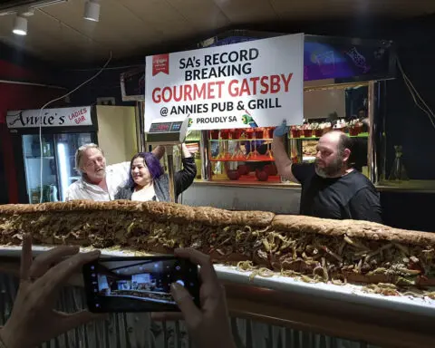 This nearly 10-foot Gatsby sub is made by a South African restaurant with a taste for the supersized