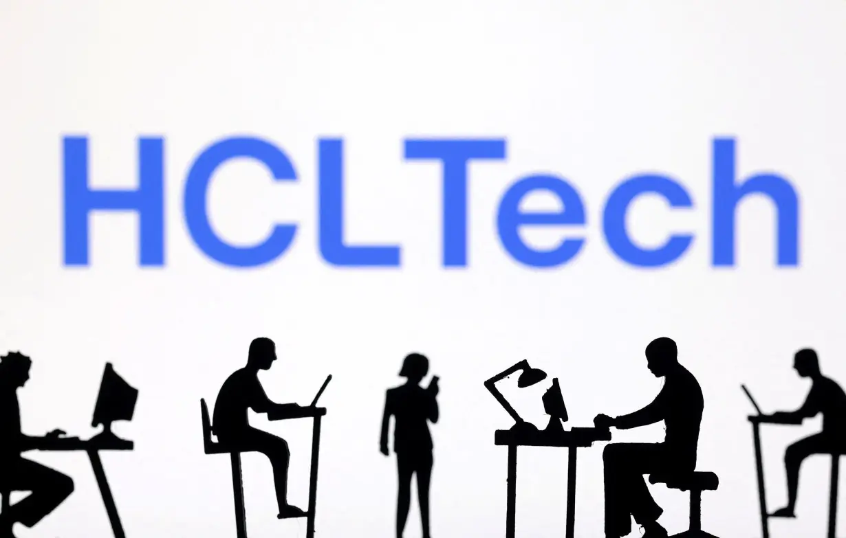 Illustration shows HCLTech logo