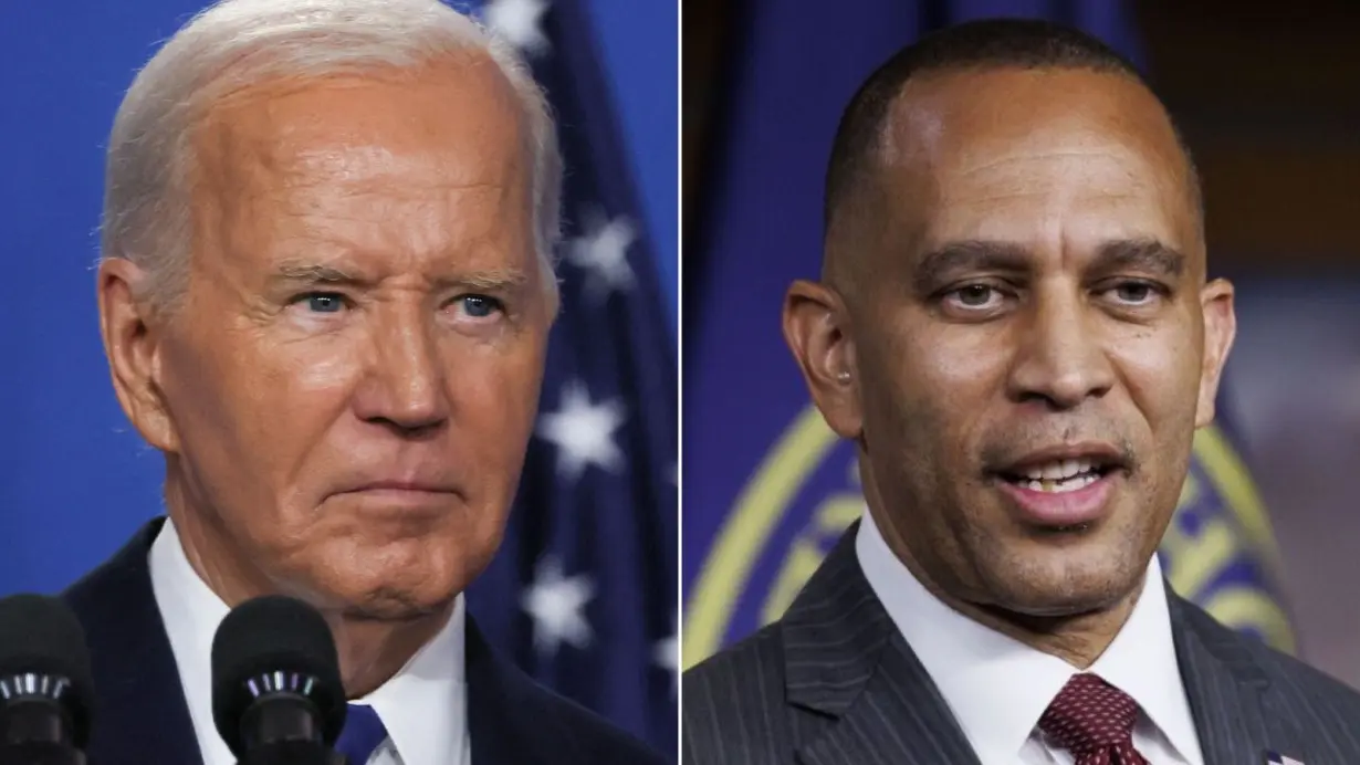 Jeffries and Biden meet but Democratic leader does not offer the president his endorsement