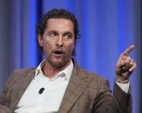 Actor Matthew McConaughey tells governors he is still mulling future run for political office