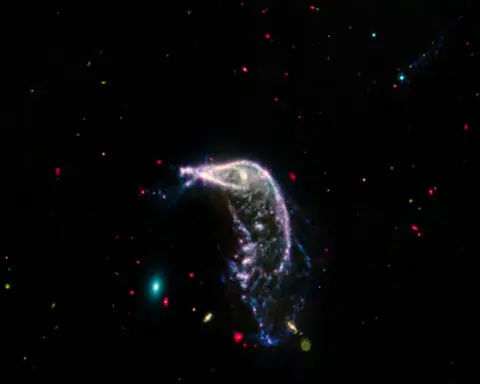 NASA releases Webb telescope images of a galactic merger