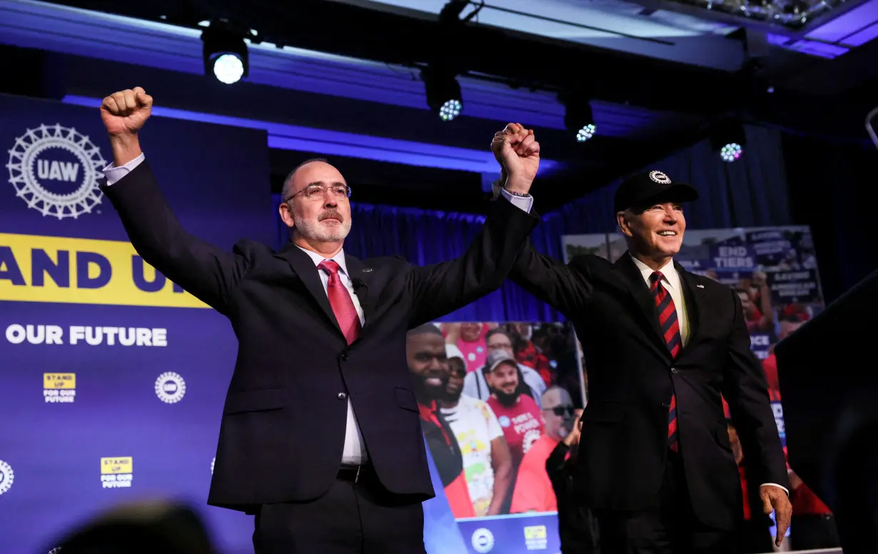 FILE PHOTO: U.S. President Biden attends United Auto Workers legislative conference in Washington