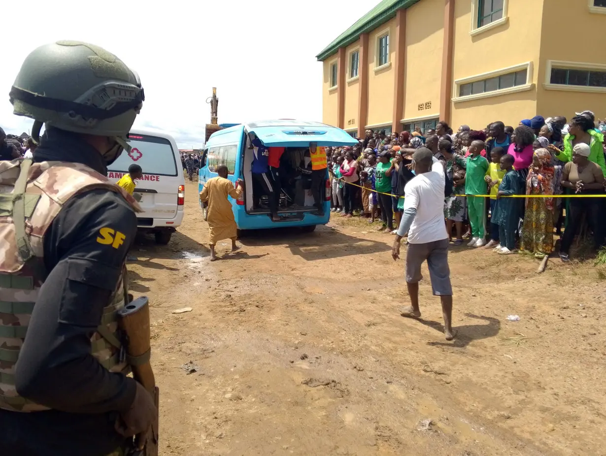 Multiple bodies pulled from the rubble of collapsed school in central Nigeria