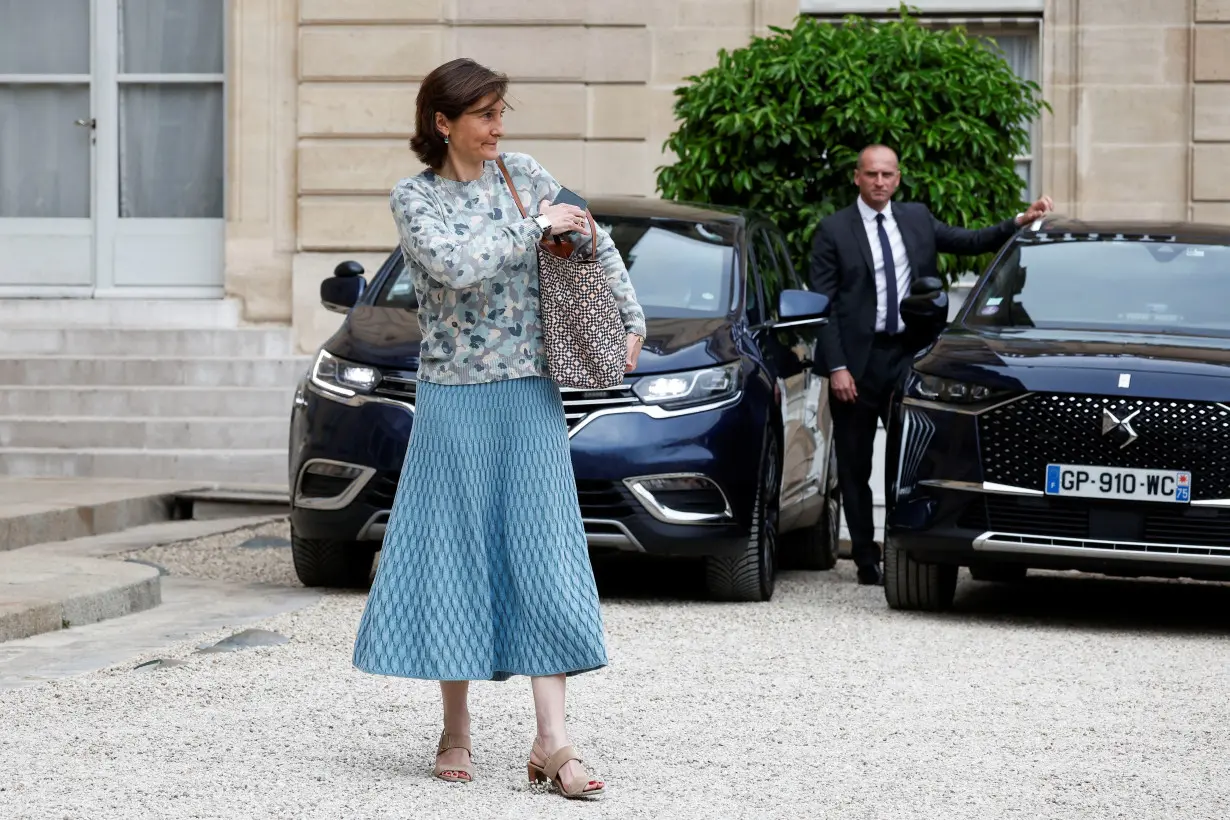 Weekly cabinet meeting at the Elysee Palace in Paris