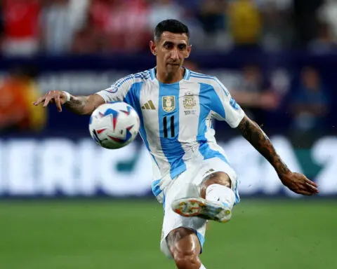 Soccer-Messi hopes Di Maria retires with a goal in Copa America final