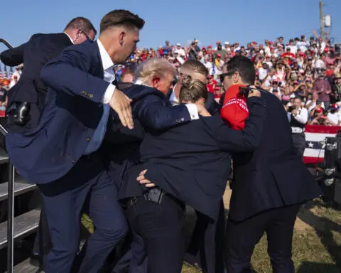 At a Trump rally, shocking images fill TV screens. Then reporters rush to find out what it means