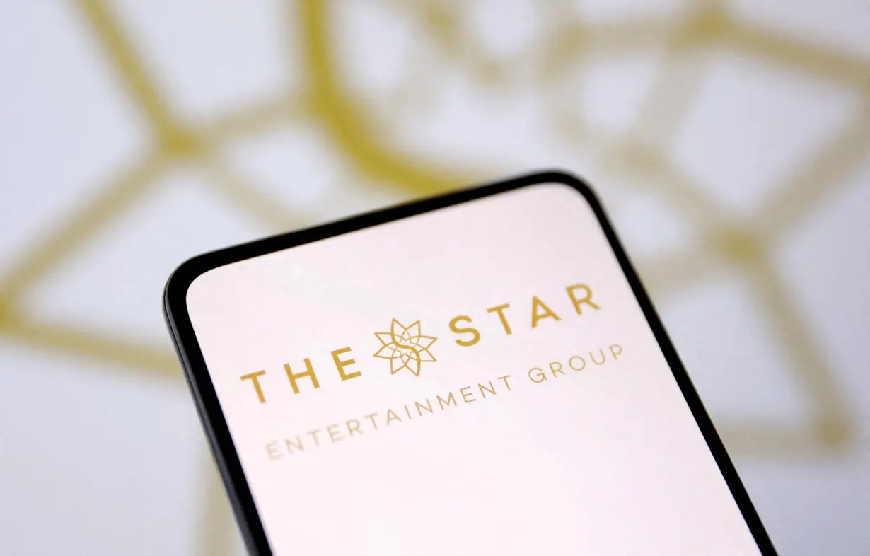 FILE PHOTO: Illustration shows Star Entertainment logo