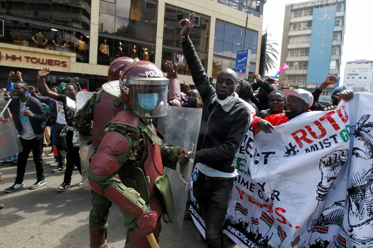 Demonstration against Kenya's proposed finance bill 2024/2025 in Nairobi