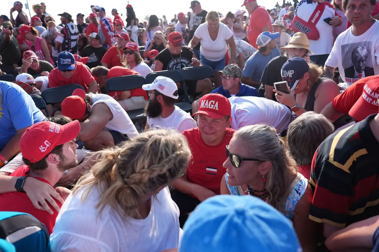 What CNN's reporter saw on the ground when Trump was attacked