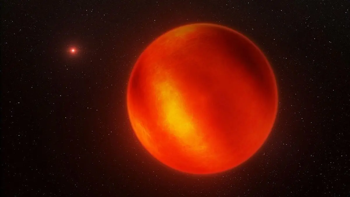 An artist's illustration shows the nearest brown dwarf to Earth