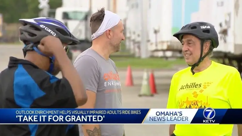 'Take it for granted': Nonprofit helps visually impaired adults ride bikes without limitations