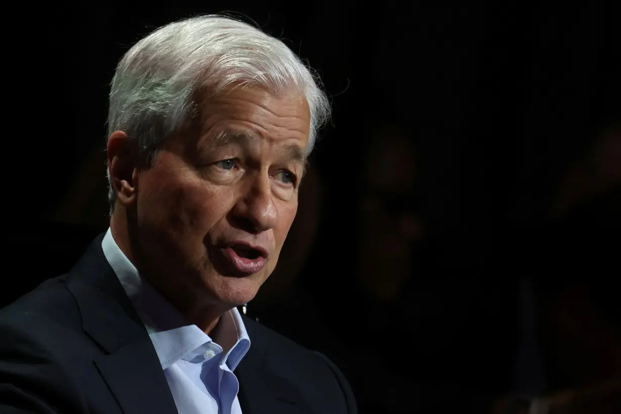 Jamie Dimon (CEO) of JPMorgan Chase & Co. speaks to the Economic Club of New York