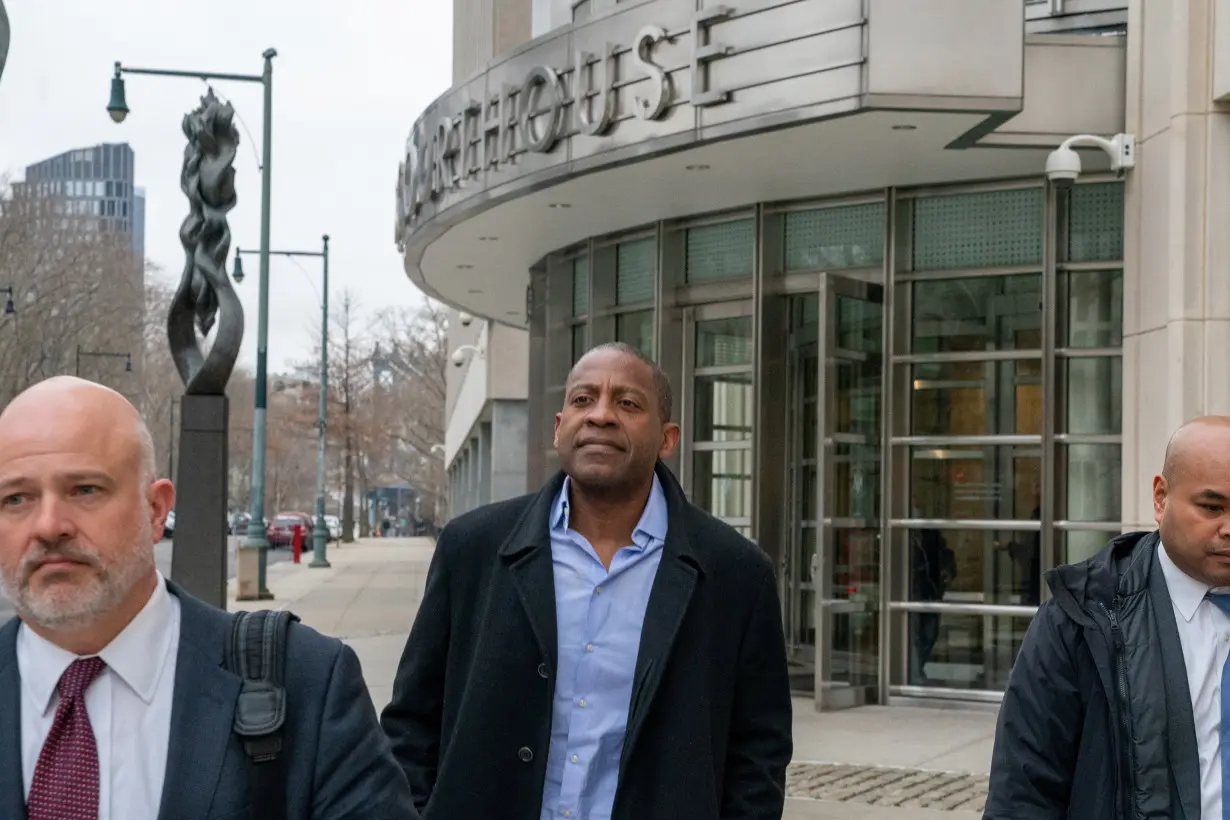 FILE PHOTO: Carlos Watson, CEO of Ozy Media, departs U.S. Federal Court in Brooklyn after being arrested and charged with fraud