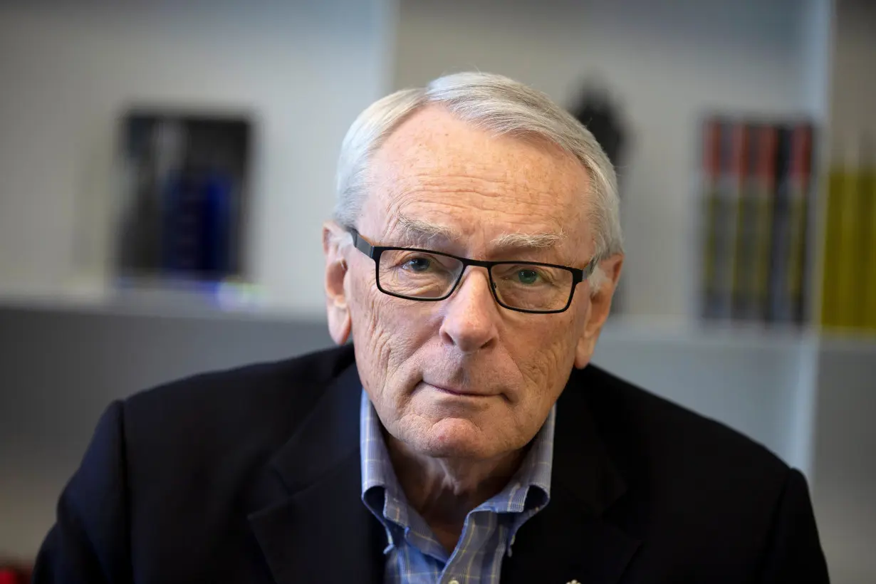 International Olympic Committee (IOC) member Dick Pound poses in his offices in Montreal