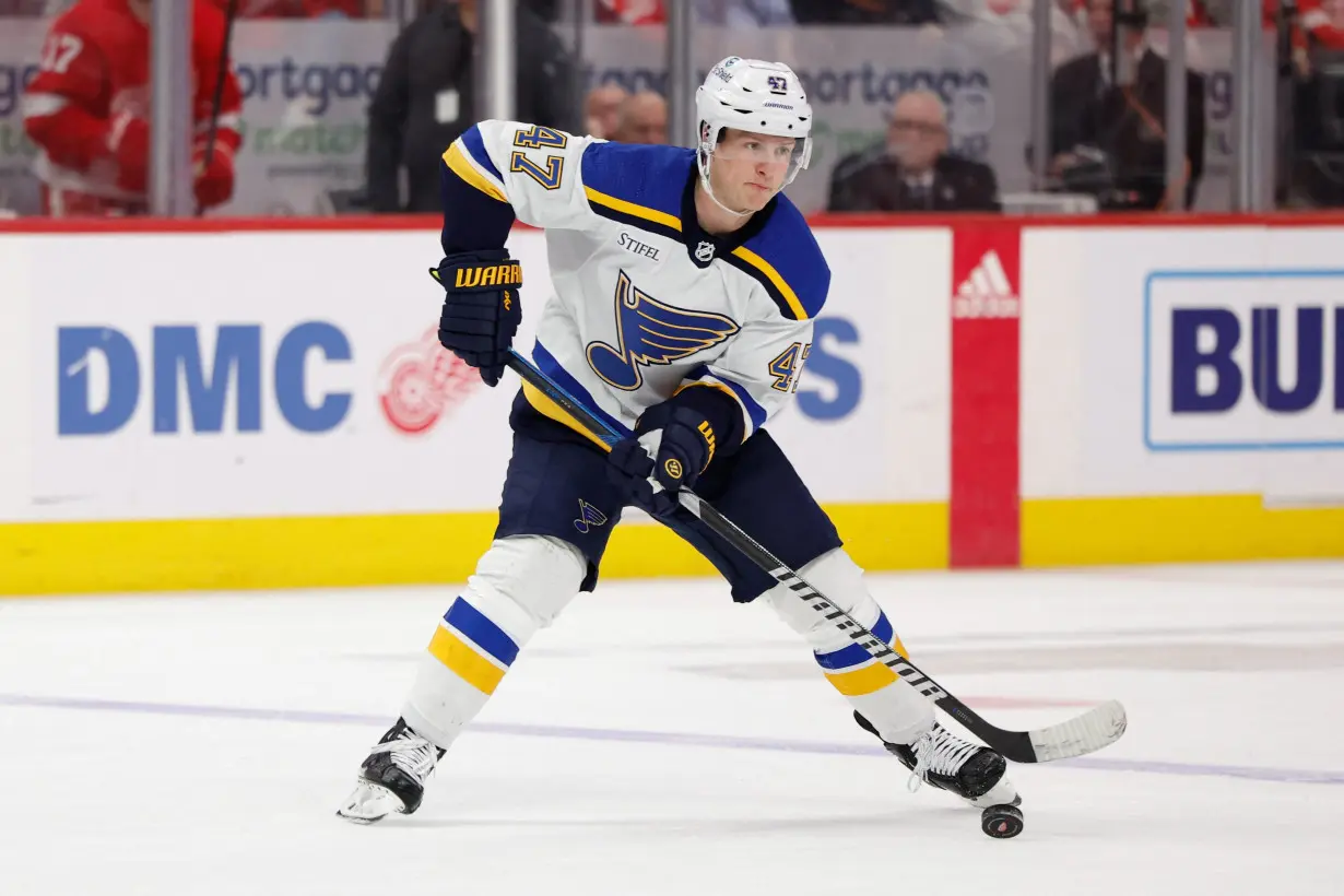 NHL: St. Louis Blues at Detroit Red Wings