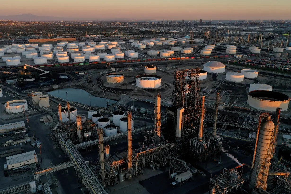 FILE PHOTO: Aerial view of Phillips 66 Company's Los Angeles Refinery and Kinder Morgan Carson Terminal