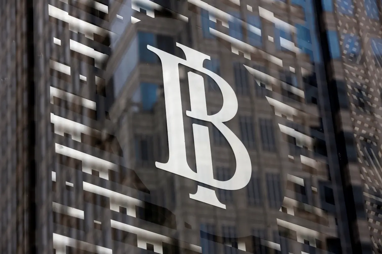 Bank Indonesia's logo is seen at Bank Indonesia headquarters in Jakarta