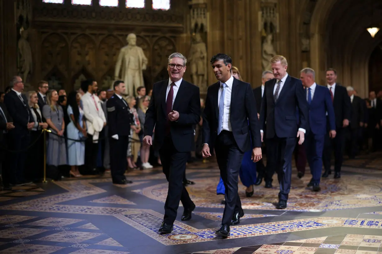 The speech sets out the agenda of Keir Starmer, who defeated Rishi Sunak's Conservatives in this month's election.